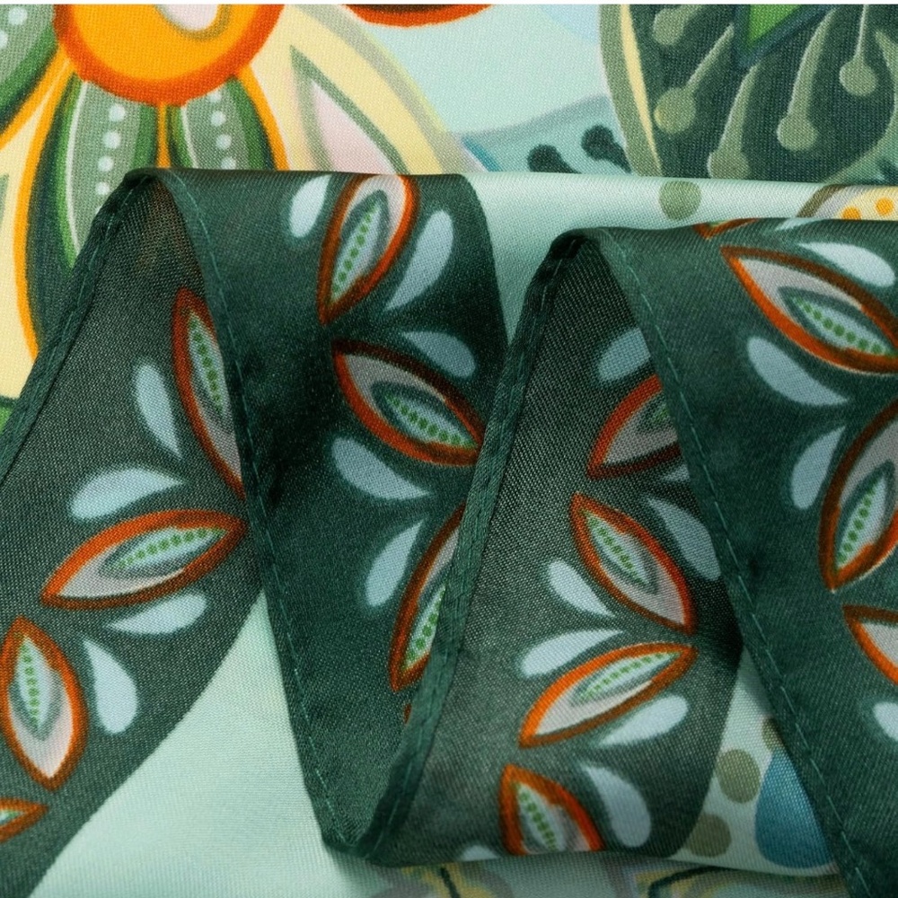 Women Head Hair Scarf Like Satin Silk Scarf Sleeping Hair Wrapping Night 27.5" - Picture 6 of 7